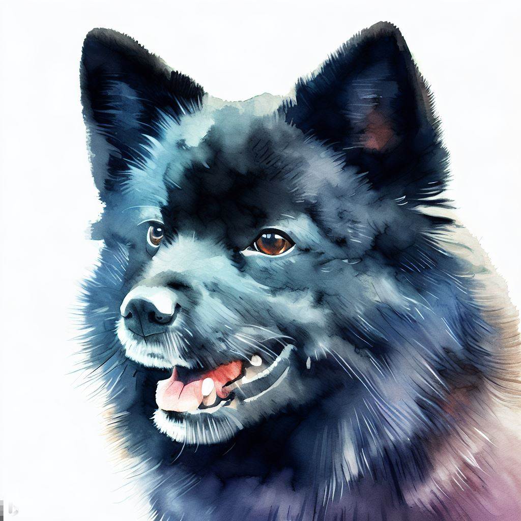 Schipperke small dog Breed image photo graphic visual watercolor portrait doggylittle.com