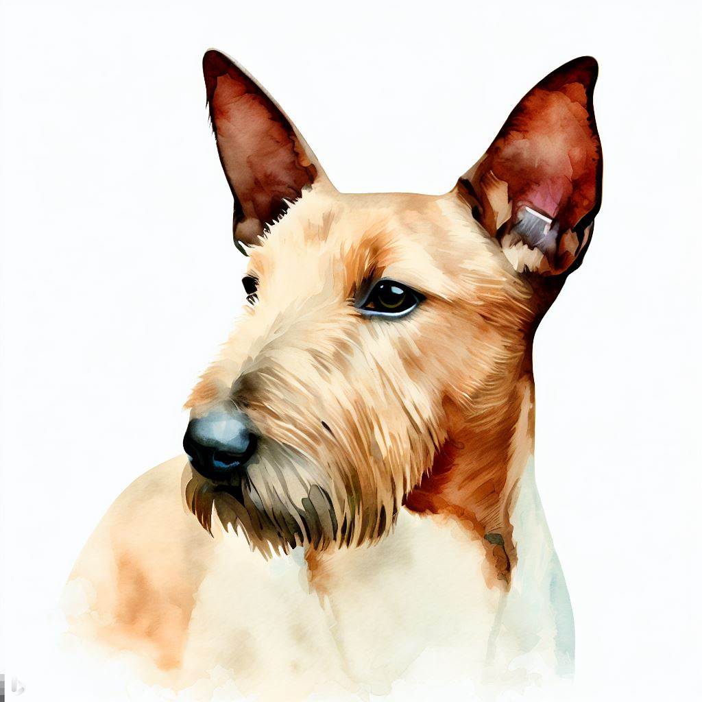 brewer terrier small dog Breed image photo graphic visual watercolor portrait doggylittle.comr