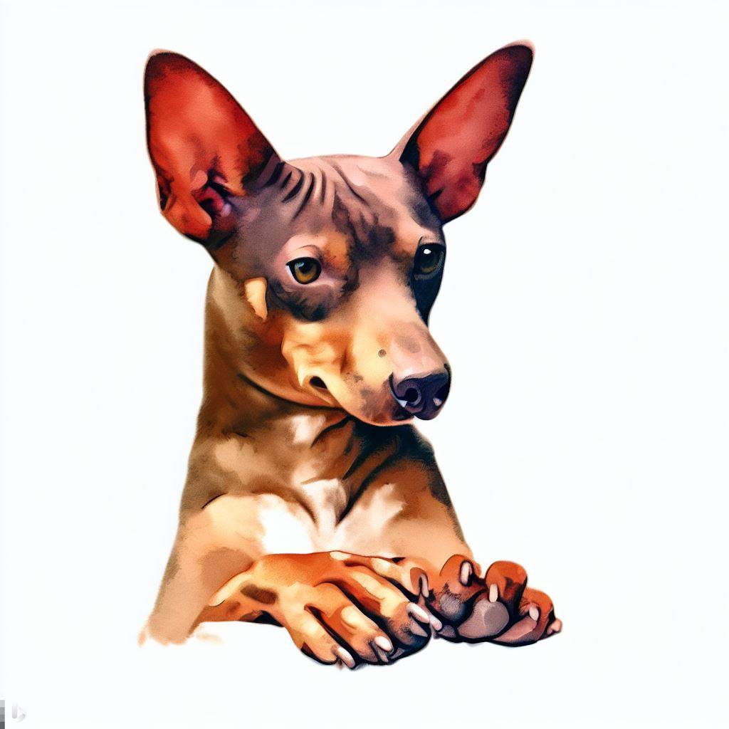 cirneco dell-etna small dog Breed image photo graphic visual watercolor portrait doggylittle.com