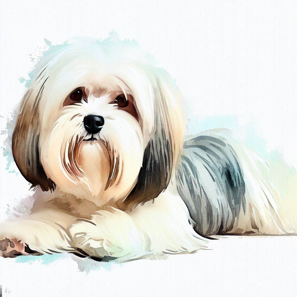 havanese small dog Breed image photo graphic visual watercolor portrait doggylittle.com