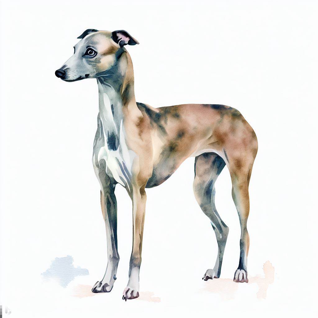 italian greyhound small dog Breed image photo graphic visual watercolor portrait doggylittle.com