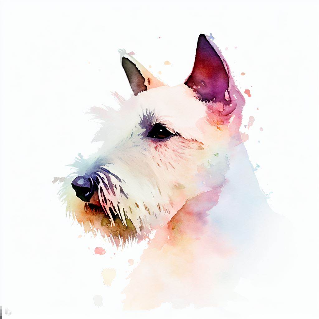 japanese terrier small dog Breed image photo graphic visual watercolor portrait doggylittle.com