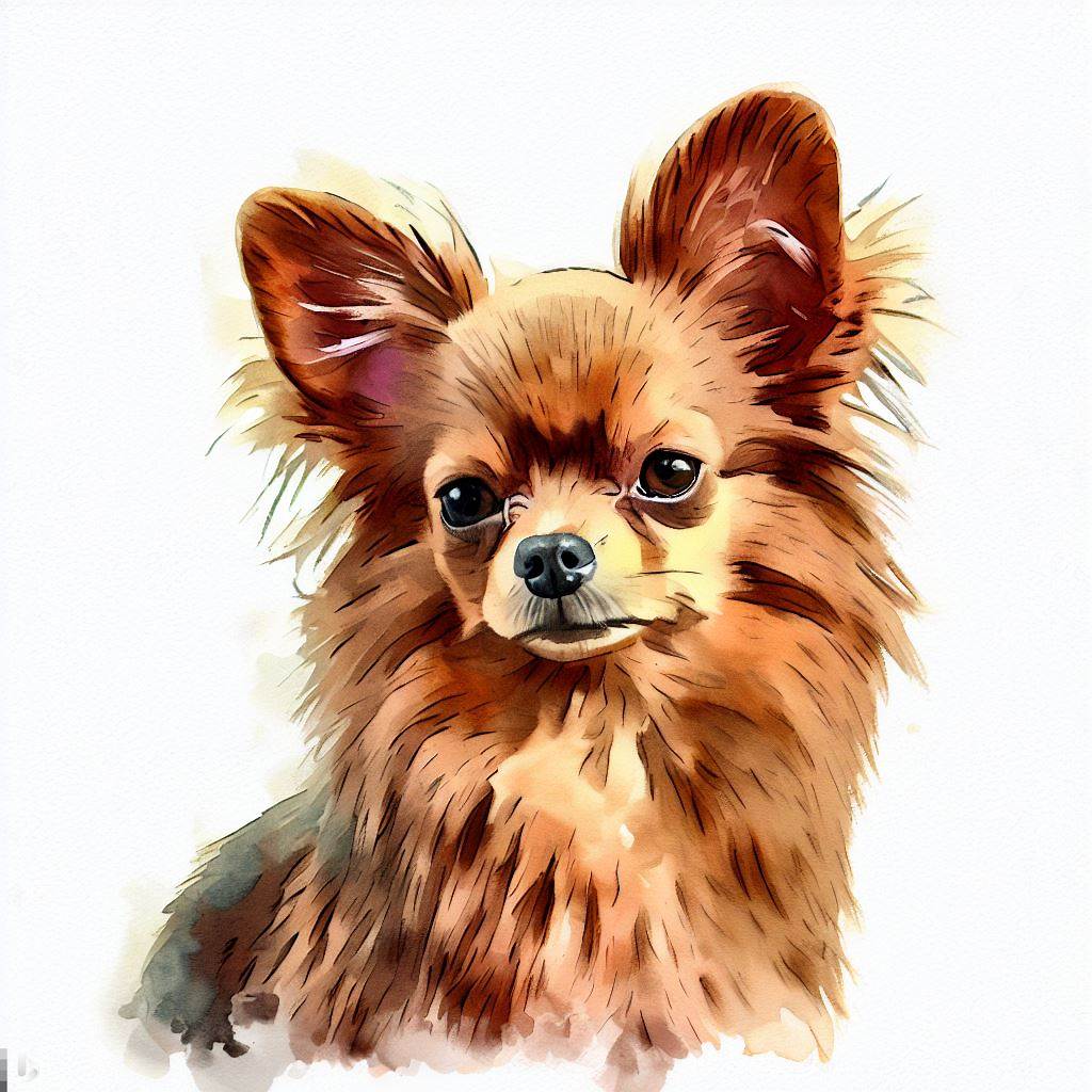 russian toy dog small dog Breed image photo graphic visual watercolor portrait doggylittle.com