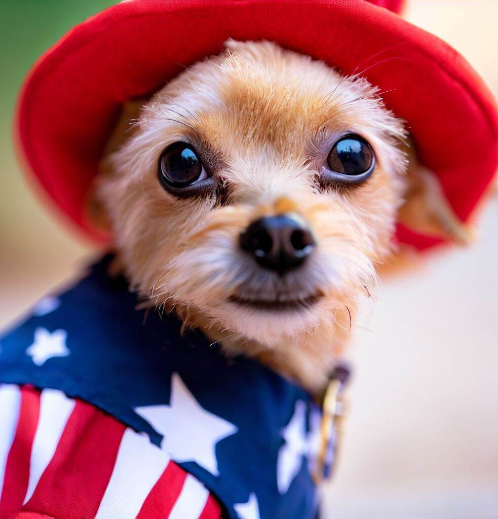 Patriotic Pup Pix Library 4th of July FREE downloads doggylittle.com freebie A