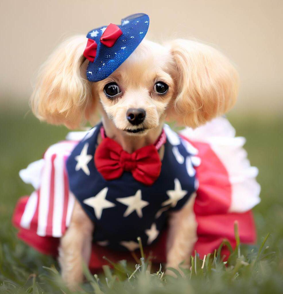 Patriotic Pup Pix Library 4th of July FREE downloads doggylittle.com freebie B